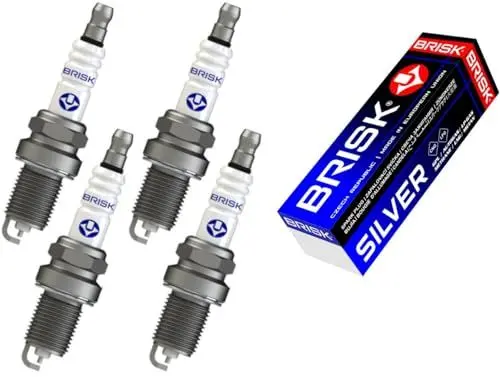 Produktbild: BRISK Silver DOR15YS-1 1580 Zündkerzen Benzin LPG GPL CNG Autogas, 4 Stück