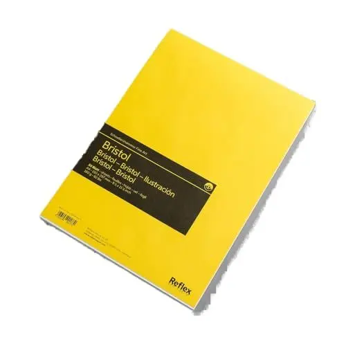Produktbild: Schoellershammer Bristolpapier A4 Block, 50 Blätter, 180g/qm, Weiß, Smooth, A4