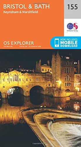 Produktbild: Bristol and Bath (OS Explorer Map, Band 155)