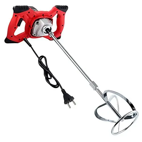 Produktbild: BriSunshine Mörtelrührer Rührwerk (2100W, 0-800r/min Drehzahl, 6 einstellbaren Geschwindigkeiten, Arretierbarer Schalter), Rührgerät Mörtel für Industrie und Haushalt
