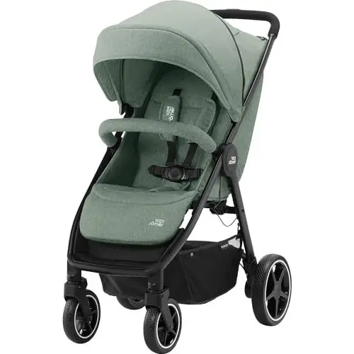 Produktbild: BRITAX RÖMER Buggy B-AGILE M, Ein-Hand-Faltmechanismus und kompakte Größe, von Geburt bis 4 Jahre (bis 22kg), Jade Green