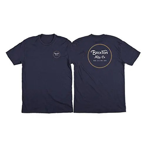 Produktbild: Brixton Herren T-Shirt Wheeler Standard, Navy, XL, BRIMTSSWHES