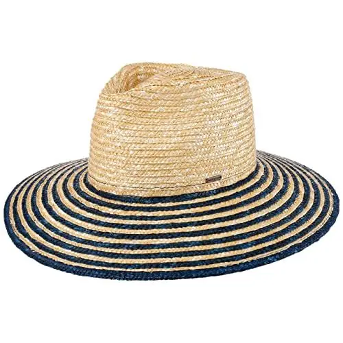 Produktbild: Brixton Joanna Festival Schlapphut Strohhut Sonnenhut Sommerhut Damenhut Gartenhut Strandhut (S (55-56 cm) - Natur-blau)