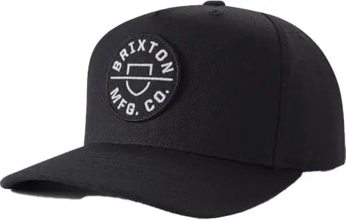 Produktbild: Brixton Unisex Crest Mp Snapback Baseball Cap, Schwarz, Einheitsgröße EU