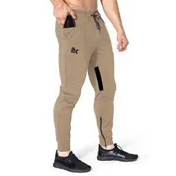 Produktbild: BROKIG Jogginghose Herren Baumwolle Sporthose Joggers Trainingshose Fitness Slim Fit Hose(Khaki,XL)