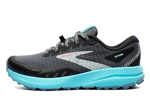 Produktbild: BROOKS Damen Divide 4 Sneaker, Schwarz/Ebenholz/Blaufisch, 38 EU