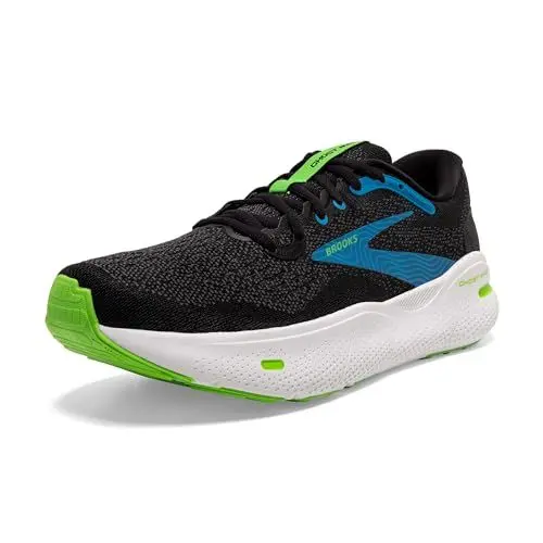 Produktbild: BROOKS Herren Ghost Max Sneaker, Black/Atomic Blue/Jasmine, 43 EU