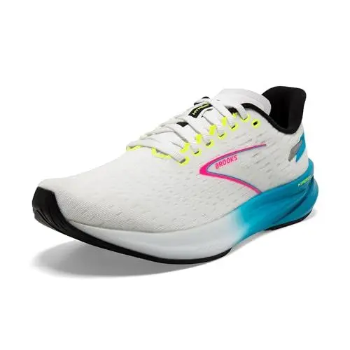 Produktbild: BROOKS Herren Hyperion Sneaker, White/Blue/Pink, 44.5 EU