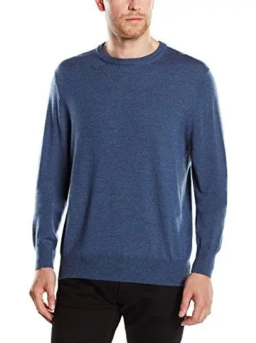 Produktbild: Brooks Brothers Herren Pullover Saxxon Crew Biella , blau (blue 27), größe 52/L
