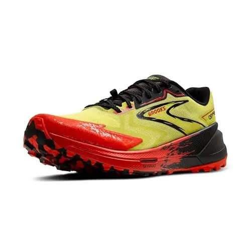 Produktbild: Brooks Herren Catamount 3 Sneaker, Acid Lime Cherry Tomato Black, 44.5 EU