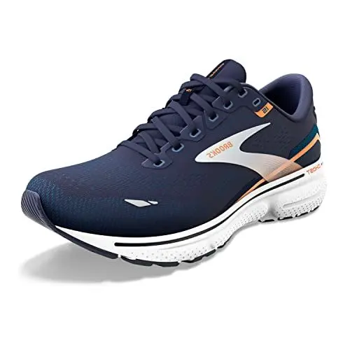 Produktbild: Brooks Herren Ghost 15 Sneaker, Peacoat Blue Orange Pop, 46.5 EU