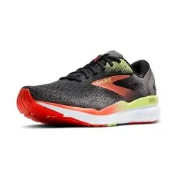 Produktbild: Brooks Herren Ghost 16 Sneaker, Schwarz Mandarin Rot Grün, 45.5 EU