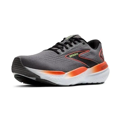Produktbild: BROOKS Herren Glycerin 21 Sneaker, Grau/Mandarinrot/Grün, 43 EU