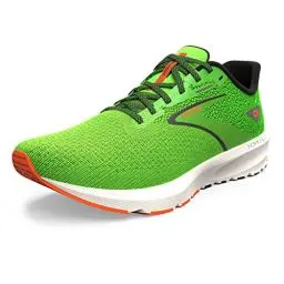 Produktbild: Brooks Herren Launch 10 Sneaker, Green Gecko Red Orange White, 45.5 EU