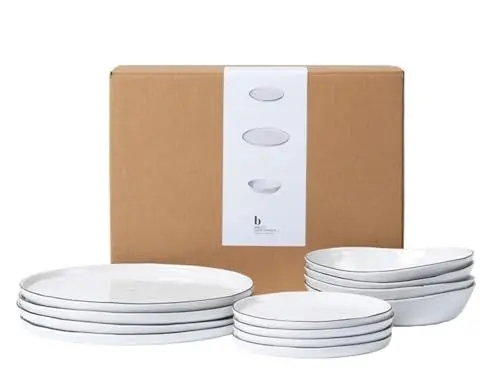 Produktbild: Broste Copenhagen 80019733 Salt Geschirrset, Steingut Weiß