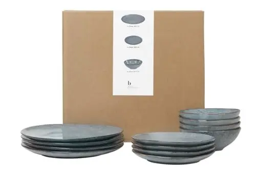 Produktbild: Broste Copenhagen 80019745 Tafelset, Steinzeug, 12-teilig