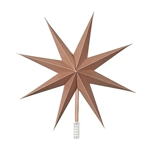 Produktbild: Broste Copenhagen Christbaumspitze Top Star aus Papier in der Farbe Indian Tan, 30cm, 70080392