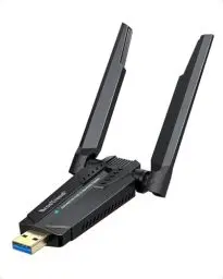 Produktbild: BrosTrend WiFi 6E USB WLAN Stick für PC, AXE5400 WLAN Adapter PC Hohe Reichweite, Tri-Band 6GHz / 5GHz / 2,4GHz WLAN Antenne PC, WLAN Empfänger WiFi 6 WLAN USB, WPA3, MU-MIMO, NUR für Windows 11/10