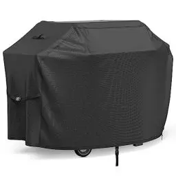 Produktbild: BROSYDA Grill Abdekchabe 147x61x122cm, Wasserdicht, Winddicht, UV-Beständig, Reißfest, 600D Oxford Tuch BBQ Abdeckung Cover, Grillabdeckung mit Schnalle und Kordelzug