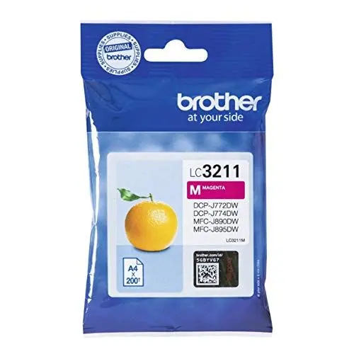 Produktbild: Brother LC3211M LC-3211M Tintenpatrone (für Brother DCP-J772DW, DCP-J774DW, MFC-J890DW, MFC-J895DW) magenta