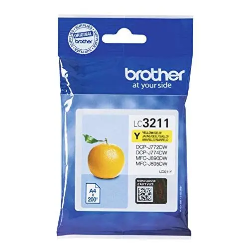 Produktbild: Brother LC-3211Y Tintenpatrone (für Brother DCP-J772DW, DCP-J774DW, MFC-J890DW, MFC-J895DW) gelb
