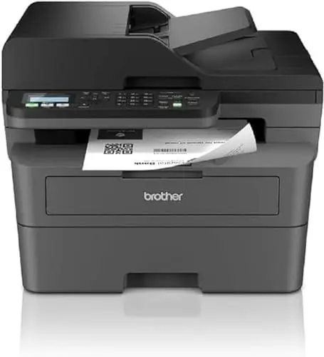 Produktbild: Brother MFC-L2835DW | 4-in-1-Multifunktionsdrucker (Drucken/Scan/Kopieren/Faxen) Laserdrucker Monochrom – WLAN & Ethernet – Dokumentenzuführung (ADF) für 50 Blatt – Druckgeschwindigkeit von 32 Seiten