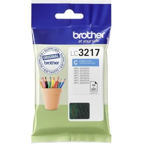Produktbild: Brother Original Tintenpatrone LC-3217C cyan (für Brother MFC-J5330DW, -J5335DW, -J5730DW, -J5930DW, -J6530DW, -J6930DW, -J6935DW)
