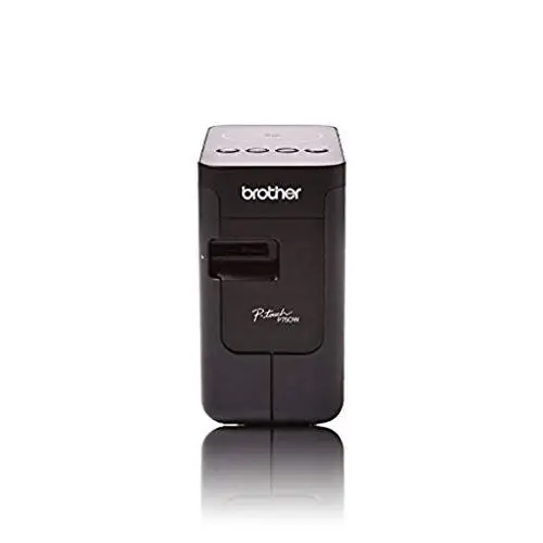 Produktbild: Brother PT-P750W Beschriftungsgerät für den PC inklusive WLAN und NFC (für 3,5 bis 24 mm breite TZe-Schriftbänder, bis zu 30 mm/Sek. Druckgeschwindigkeit), Schwarz