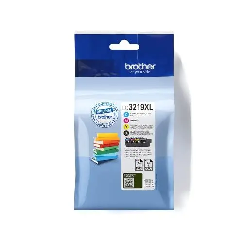 Produktbild: Brother Original Tintenpatronen LC-3219XL im Value Pack (schwarz, cyan, magenta, gelb) (für Brother MFC-J5330DW-MFC-J6935DW) LC3219XLVALDR Standard -Verpackung kann variieren