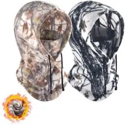 Produktbild: BROTOU 2er Multifunktionale Balaclava Gesichtsmaske Sturmhaube Kapuze Fullfacemütze Herren Damen Winddichte Skimaske Vollgesichtsmaske Nackenwärmer Warm für Winter Sport und Outdoor Jagd Camouflage