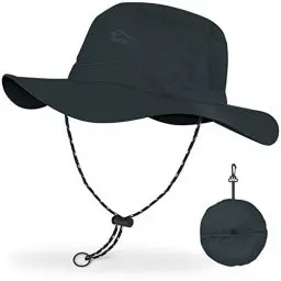 Produktbild: BROTOU Sonnenhut Herren Damen, UV-Schutz UPF 50+ Boonie Hut mit Breiter Krempe, Faltbar Safari Hut Wanderhut Sonnenschutz & Wasserdicht Wanderhut Buschhut Sommerhut für Outdoor und Bergsport