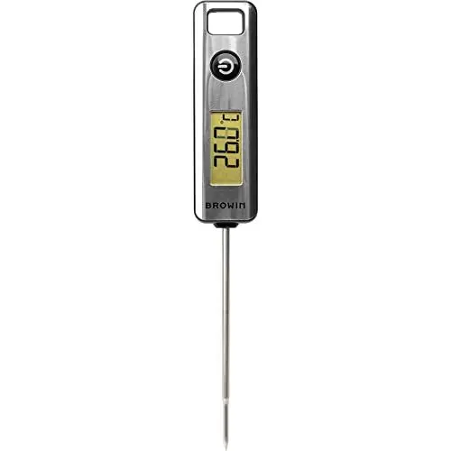 Produktbild: Browin 185109 Küchenthermometer von -50°C bis +200°C - Celsius- und Fahrenheit-Skala- elektronisch, LCD, mit Sonde - zum Kochen, Backen und Grillen