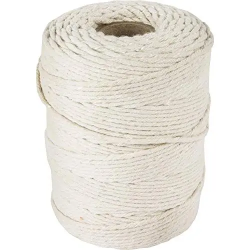Produktbild: Browin 310201 Fleischfäden aus Baumwolle weiß, Fleisch Binden, Würstchen Machen, Bäcker Bindfäden100 g 240°C~50 m, Stoff, White, 5.5 x 5.5 x 9.5 cm, 1-Einheiten, 4 m