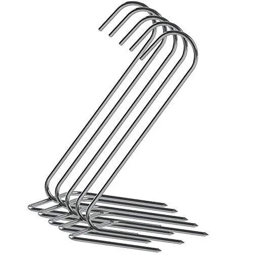 Produktbild: Browin 311202 Räucherhaken für Hühnchen und große Fleischstücke – mit drei Zinken rostfrei beständig gegen hohe Temperaturen 5 St. Stahl