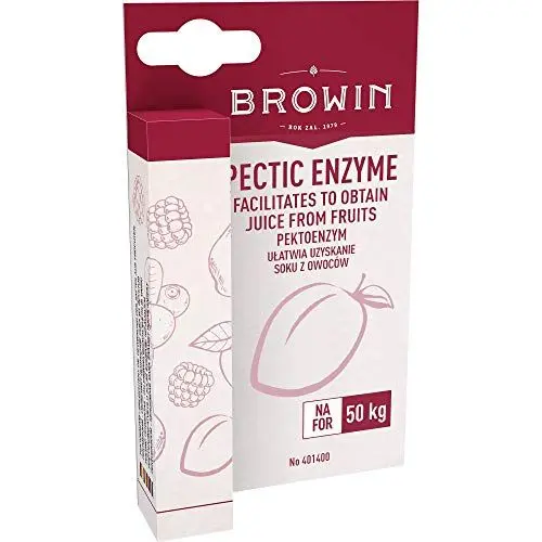 Produktbild: Browin 401400 Pektinase, flüssig mehr Saftausbeute Weinherstellung, Antigeliermittel 10ml,