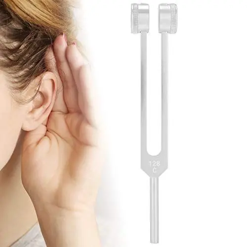 Produktbild: Brrnoo 128 Hz Stimmgabel, Aluminiumlegierung Medizinische Instrumente Tuning Vibration Stimmgabel Instrumentensatz, Stimmgabel Set für Tonvibrations Gesundheits Werkzeuge