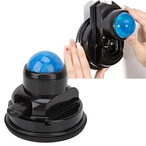 Produktbild: Brrnoo Massageball Rücken, 360 Grad Wandmassagerolle, Massagerolle für die Wand massageball mit Saugnapf, Selbstmassagegerät für Muskelkater, Schultern, Nacken, Rücken