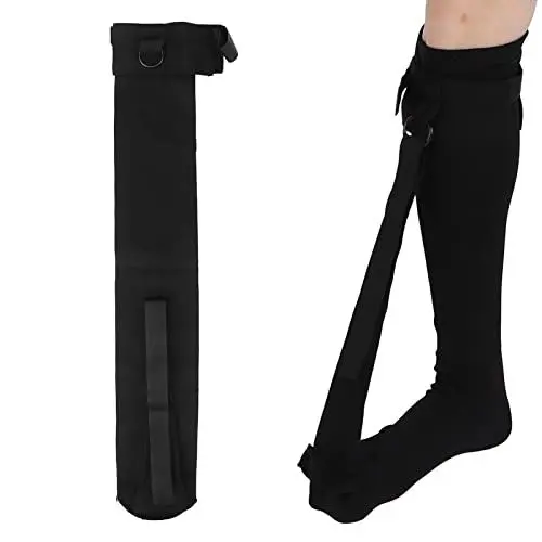 Produktbild: Nylon Plantarfasciitis Relief Stretching Strümpfe, Single Strap Night Socke, Elastische Strümpfe Fußsturz Korrekturgerät für Plantarfasziitis und Achillessehnenentzündung(L)