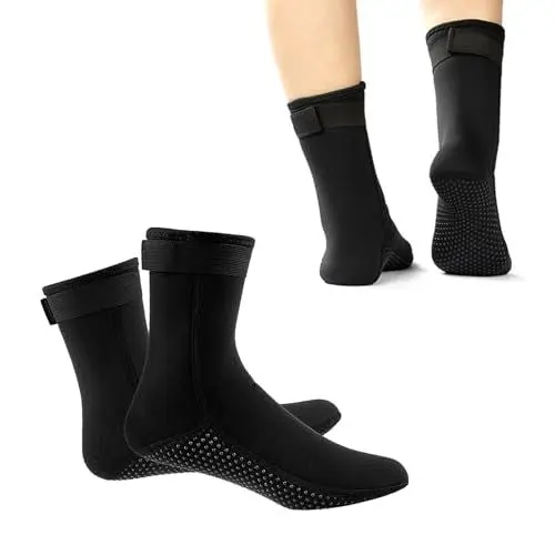 Produktbild: TIKATARER Neoprensocken, Wassersport-Schwimmen-Tauchsocken, Wassersocken, Elastische Wassersport-Erwachsenensocken, Tauchsocken für Wassersport Im Freien (XL)