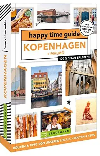 Produktbild: Bruckmann Reiseführer Dänemark – happy time guide Kopenhagen. Die perfekte Tour durch Kopenhagen: Mit Adressen, Infos und Rundgangskarten zum Ausklappen.