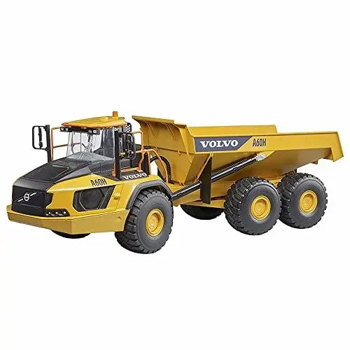 Produktbild: bruder 02455 - Volvo A60H Dumper - 1:16 Fahrzeuge, Baufahrzeug, Baustelle, Muldenkipper, Spielzeug