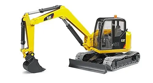 Produktbild: bruder 02456 - Cat Minibagger - 1:16 Fahrzeuge, Baustelle, Baufahrzeug, Löffelbagger, Arbeiter, bworld, Baumaschine, Spielzeug