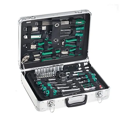 Produktbild: Brüder Mannesmann Alu-Werkzeugkoffer, bestückt, 108-teilig | M29075