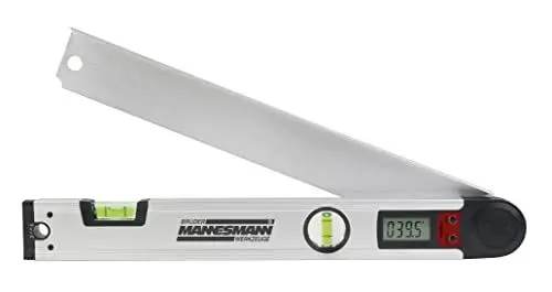 Produktbild: Brüder Mannesmann M81230 Digitaler Winkelmesser mit Libellen + 5 m Bandmaß