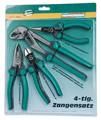 Produktbild: Brüder Mannesmann Zangensatz, 4-teilig | M10997