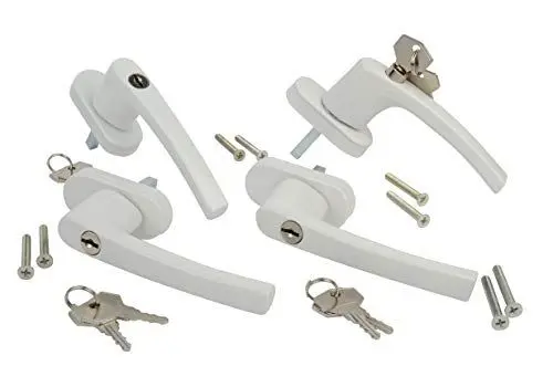 Produktbild: Brüder Mannesmann Sicherheits-Fenstergriffe, 4 Stück | M41131