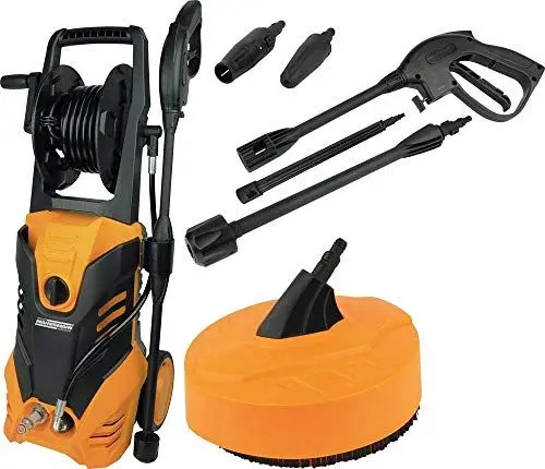Produktbild: Brüder Mannesmann Werkzeuge M22320 Hochdruckreiniger mit Schlauchtrommel, 2000 W, 240 V