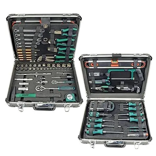 Produktbild: Brüder Mannesmann Alu-Werkzeugkoffer, bestückt, 160-teilig | M29078