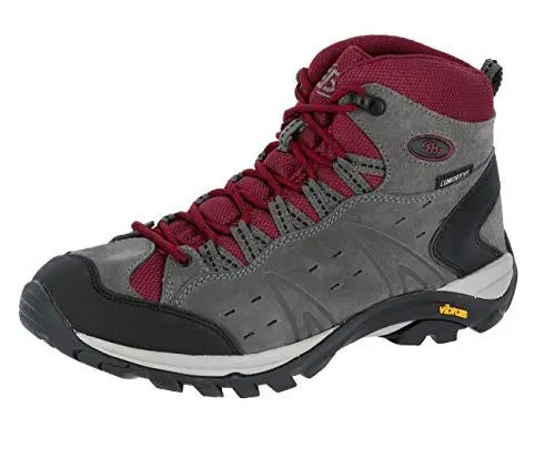 Produktbild: Brütting Mount Bona High Unisex Erwachsene Trekking- & Wanderstiefel, Grau/ Bordeaux, 38 EU