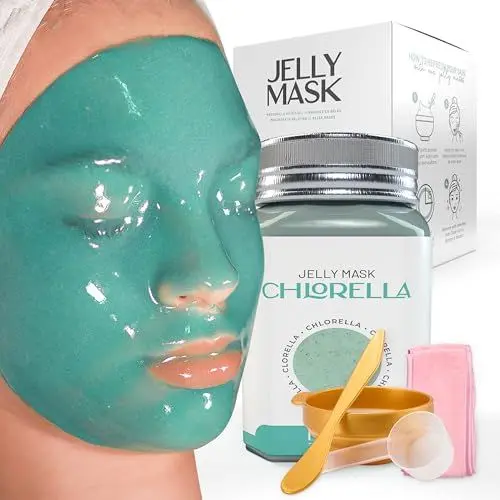 Produktbild: BRÜUN – Peel-Off-Gelee-Maske, Premium-Qualität, modellierendes Chlorella-Maskenpulver für Gesichtsmaske, ideal für Kosmetikerinnen, Spa-Hautpflege, Hydro-Gesichtsmaske